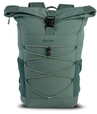 BestWay Bungee-Cord-Rucksack #Urban * graugrün