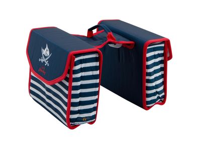 BIKE Fashion Kinder-Doppeltasche "Capt'n Sharky" V blau / weiß