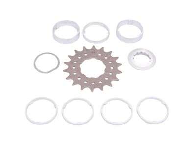 POINT Steck-Zahnkranz-Set SB-verpackt, Singlespeed 18 Zähne