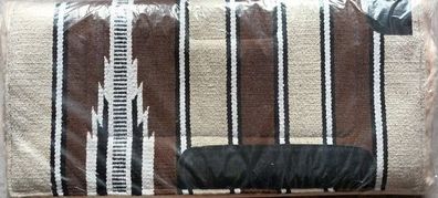 Navajo Pad klein, WI Western Pad klein, eckig, Pony, beige-schwarz
