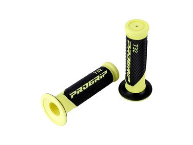 Progrip Griffgummi "732" Typ: Road, Scooter, 2 Kom gelb / schwarz