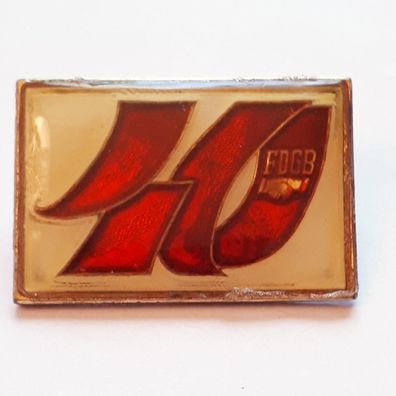 DDR Anstecker FDGB 40 Jahre