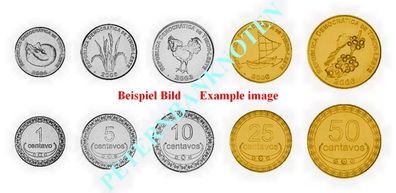 TIMOR - LESTE KMS. 2003-2017 1,5,10,25,50 Centavos Unc 6400#