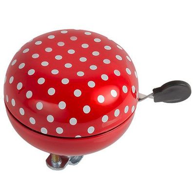 Glocke Ladybird Maxi M-WAVE, Stahl, Ø=80mm, rot