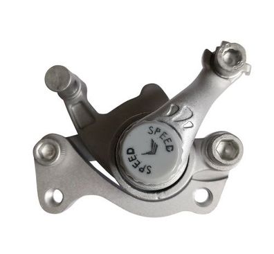 Bremssattel Bremse Bremsbeläge hinten silber Mini Quad 49cc Pocketbike Miniquad