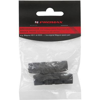 Bremsgummi Promax 50 H, schwarz, für Magura HS11 und HS33, Messingschlager, 361790