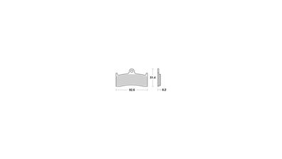 TRW Bremsbelag "MCB 660" Satz Typ TRQ Sinter