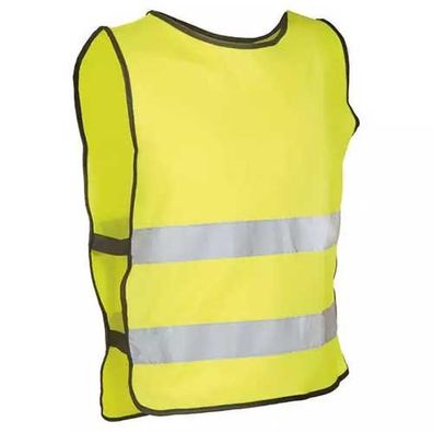 Warnweste -M/L-, gelb, 2 Streifen, Messingschlager, 120915