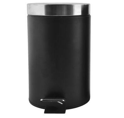 HomeLine 12 L Tretmülleimer Tret-Abfalleimer Mülleimer 613-400543 schwarz