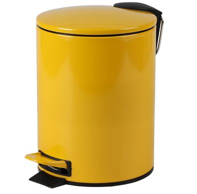 Urban Living 3 Liter Tret-Mülleimer Kosmetikeimer Tretmülleimer 44030 gelb