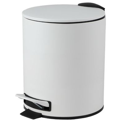 Urban Living 5 Liter Tret-Mülleimer Kosmetikeimer Tretmülleimer 44032 weiß