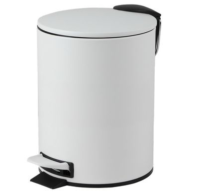 Urban Living 3 Liter Tret-Mülleimer Kosmetikeimer Tretmülleimer 44023 weiß