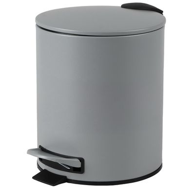 Urban Living 5 Liter Tret-Mülleimer Kosmetikeimer Tretmülleimer 44034 grau