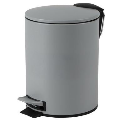 Urban Living 3 Liter Tret-Mülleimer Kosmetikeimer Tretmülleimer 44025 grau