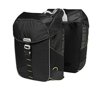 BASIL Doppeltasche "Miles" Volumen: 34 l, Maße (L black lime