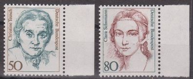 BRD 1986 postfrisch Seitenrand MiNr. 1304-1305 Frauen der deutschen Geschichte