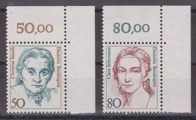 BRD 1986 postfrisch Ecke o. rechts MiNr. 1304-1305 Frauen der deutschen Geschichte
