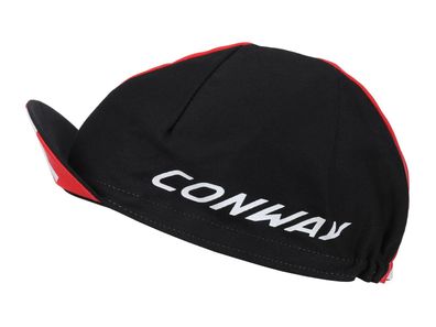 CONWAY Cap "Bike" 100 % Baumwolle, unive RR, black / red