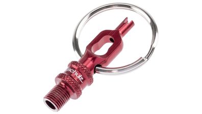 BY, CHULZ Ventiladapter "V.5" Aluminium eloxiert, rot