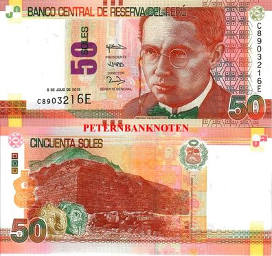Peru 50 Soles 2018 Unc. P 194 61995#
