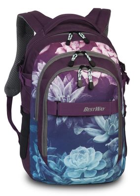 BestWay Rucksack #Evolution Air * graugrün/rosa