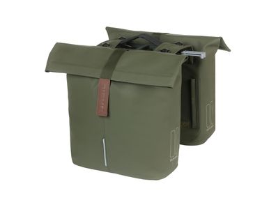 BASIL Doppeltasche "City Double Pannier moss green