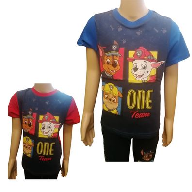 Kurzärmliges PAW Patrol-T-Shirt für Jungen | "One Team" | Größen 98-128