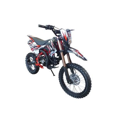 125cc Dirtbike Cross Pitbike Crossbike KXD 609 E+K 17/14 Zoll Lichtmaske Rot