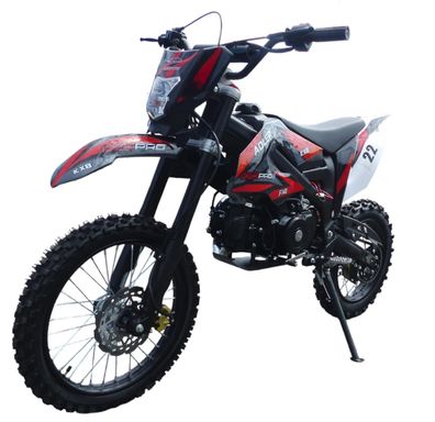 140cc Dirtbike Cross Bike Pitbike KXD 612 E-Start 17/14 Zoll Lichtmaske Rot