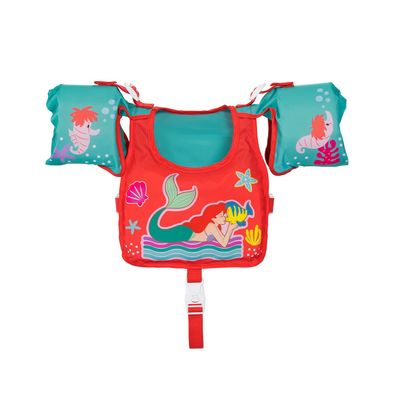 Schwimmflügelweste Kleine Meerjungfrau mit Textilbezug, 3-6 Jahre