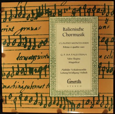 Camerata CMS 30055 LPM - Alsfelder Vokalensemble, Wolfgang Helbich - Italienisch