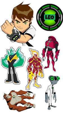 Ben 10 Vilgax Essbar Tortenaufleger Torte Geburstag Zuckermasse + NAME
