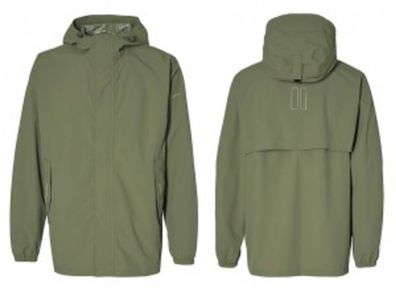 BASIL Regenjacke "Hoga Unisex" Material: 2-lagig l Größe M, olive