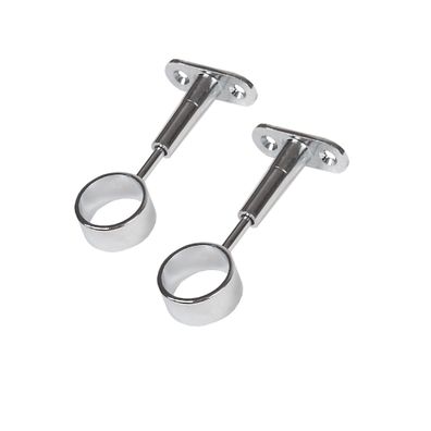 Garderobenstangenhalter paarweise Deckenhalter Kleiderstangenhalter ø 25mm verchromt