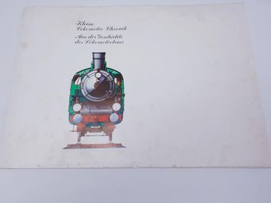 DDR DR Deutsche Reichsbahn Bildermappe Kleine Lokomotiv-Chronik