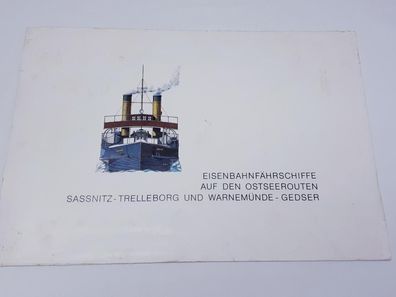 DDR Bildermappe Eisenbahnfährschiffe auf den Ostseerouten