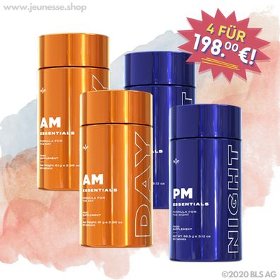 Original Jeunesse AM Essentials® & PM Essentials® 4er Set