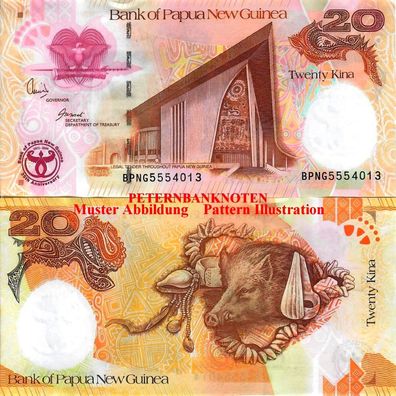 Papua New Guinea / Papua Neuguinea 20 Kina 2008 Unc. P. 36 #695#
