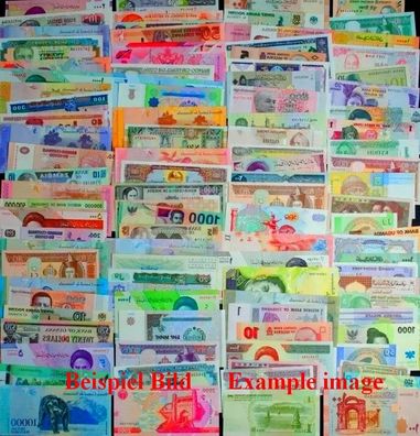 100 Weltbanknoten Starterset aus aller WELT Unc Kassenfrische LOT OF 100PCs..#62287#
