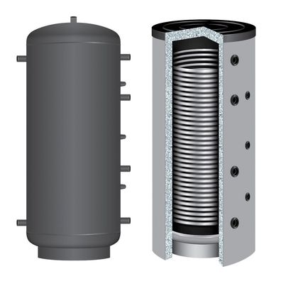 TWL Hochleistungs Pufferspeicher Typ HLP 800 Liter Isolierung C 1 Wärmetauscher