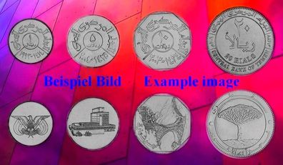 Jemen / Yemen KMS. 1993-2009 Unc. 4 Münzen #6245#