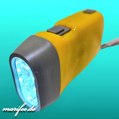 Dynamo-Taschenlampe, 3 LED, für Camping und Notfall Art.-Nr. 13281