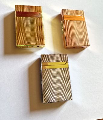 Feuerzeug - stilvolles Zigarettenrauch Zubehör-Gold/Rose Gold oder Silber (FZ070925)