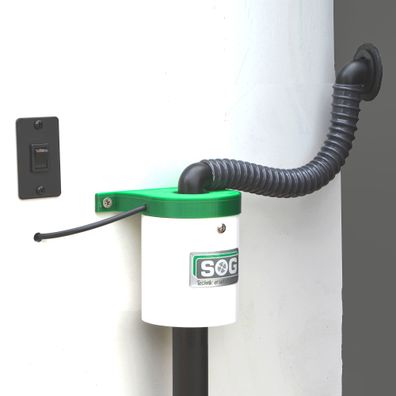 SOG WC Entlüftung Türvariante für Trockentoilette schwarz