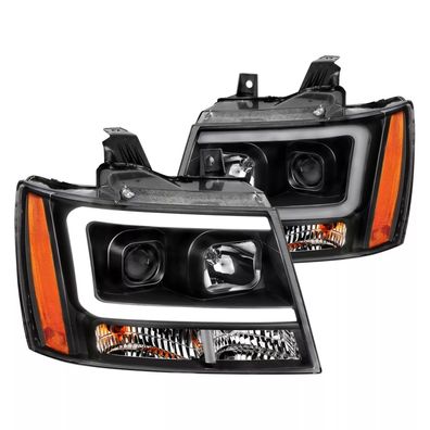 Chevrolet Tahoe Suburban Avalanche Scheinwerfer LED Tube black 2007 - 2014 07-14
