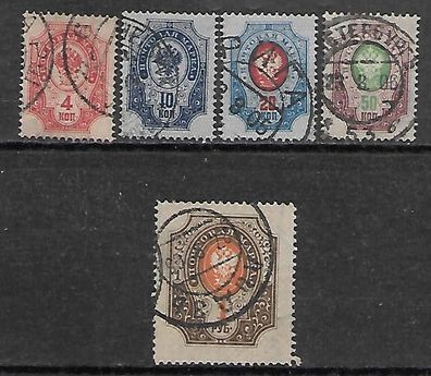 Russland gestempelt Michel-Nummer 40-44y