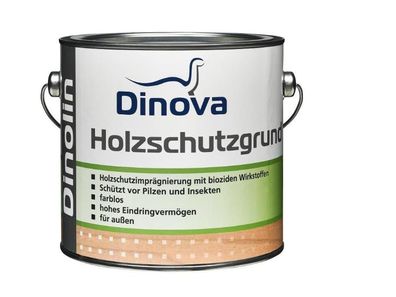 Dinova Holzschutzgrund H-10 - 2,5 Liter transparent
