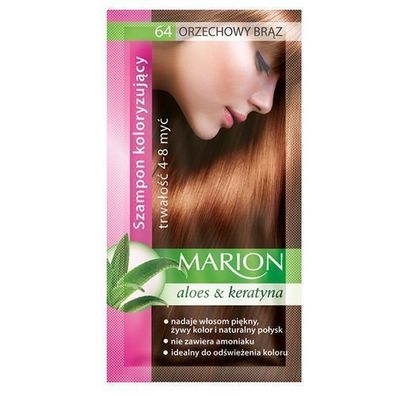 Marion Farbshampoo 64 Nussbraun - Intensiv Toenung, 40 ml