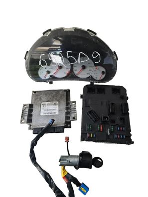 Peugeot 206 Magneti Marelli Motorsteuergerät Set 9645989480 9646570680