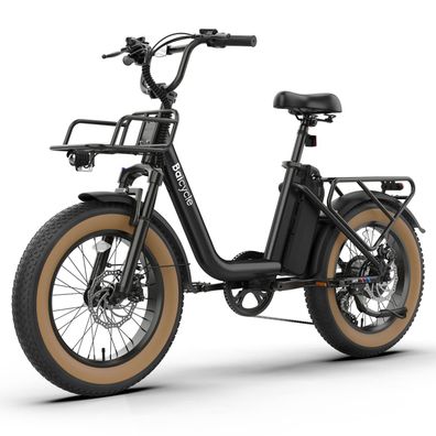 City E-Bike Step-thru Elektrofahrräder mit 48V 13Ah Akku Doppeltem Gepäckträger